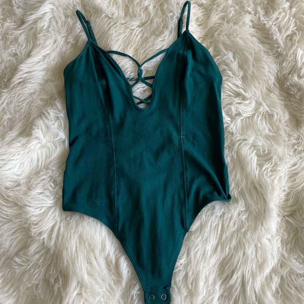 Emerald green bodysuit